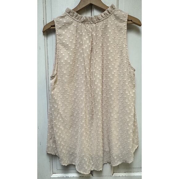 Betsey’s Boutique Shop Light Pink Blush Textured Sleeveless Blouse Size XL - Picture 4 of 4